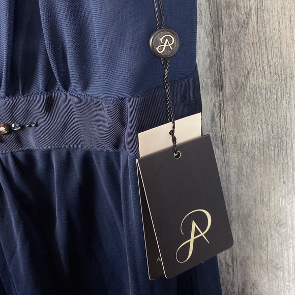 Adrianna Papell Love Story Midnight Dress Size 12 - Picture 4 of 8